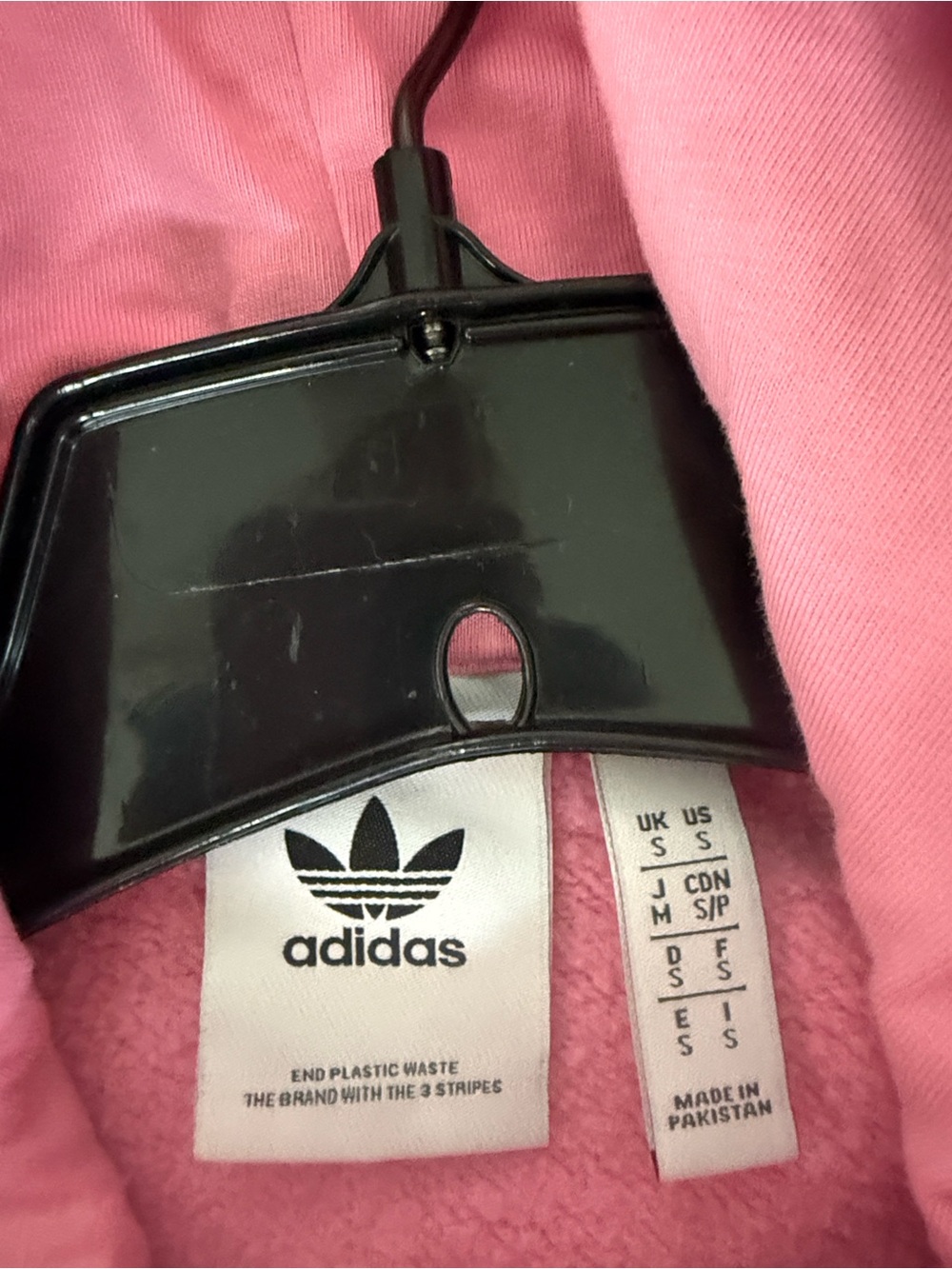 Adidas Adicolor Essentials Originals Embroidered Trefoil Hoodie Bliss Pink S - Picture 5 of 8